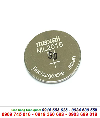 Maxell ML2016, Pin sạc 3v lithium Maxell ML2016 chính hãng Made in Japan